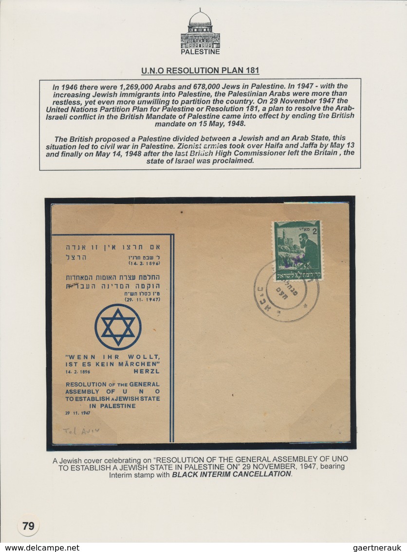 Palästina: 1927-1948 "PALESTINE - Stamps & postal markings of Mandate Administration": Very speciali
