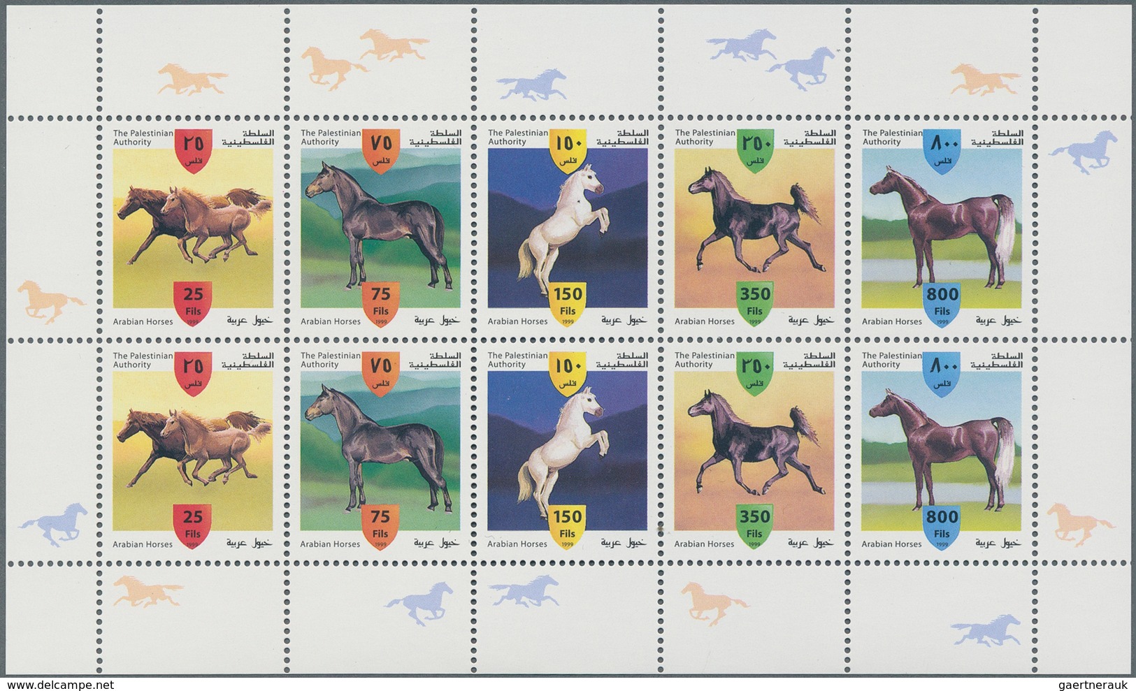 Palästina: 1994/2001, huge investment lot of stamps, souvenir sheets and booklets, often still in or