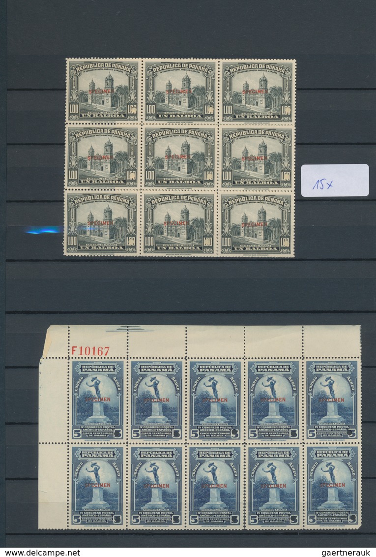 Panama: 1923/1954, ABN Specimen Proofs, Accumulation/collection Of Apprx. 1.100 Postal Stamps And Ap - Panamá