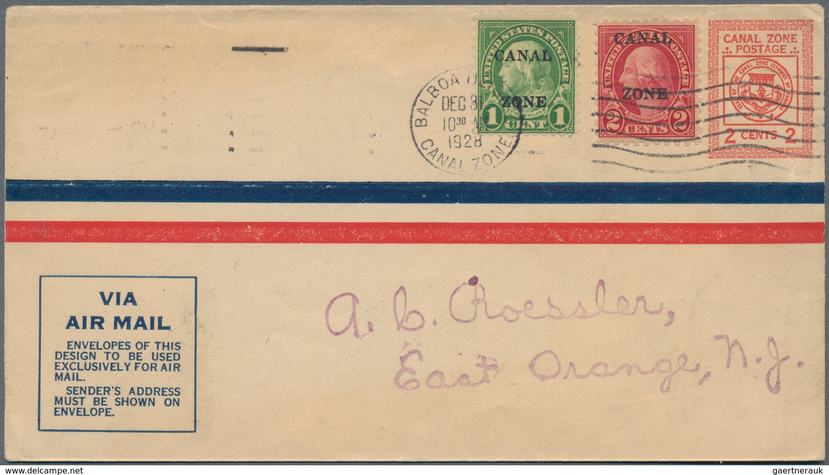 Panama-Kanalzone: 1923/1975, Nice Lot Of 18 Covers And Cards Including Some Better Stationeries And - Panama