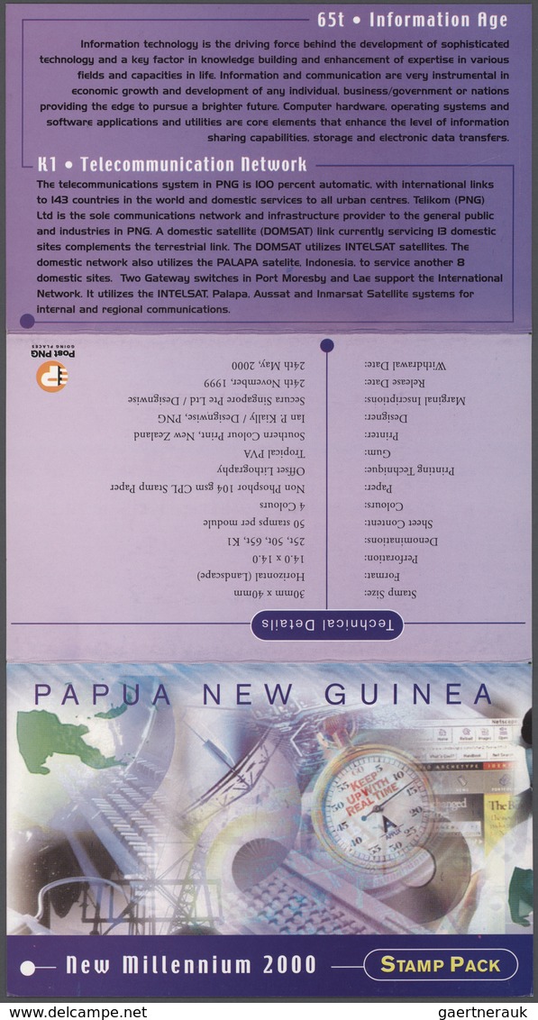 Papua Neuguinea: 1996/2008 Huge stock of so-called PNG STAMP PACKS, each containing a complete stamp