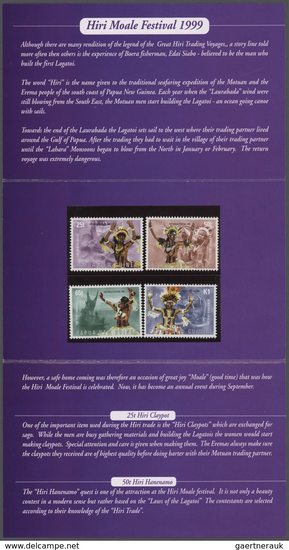 Papua Neuguinea: 1996/2008 Huge stock of so-called PNG STAMP PACKS, each containing a complete stamp