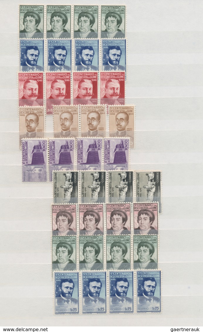 Portugiesisch-Guinea: 1985/1975, accumulation/stock of the colonial period, sorted on stockcards, in