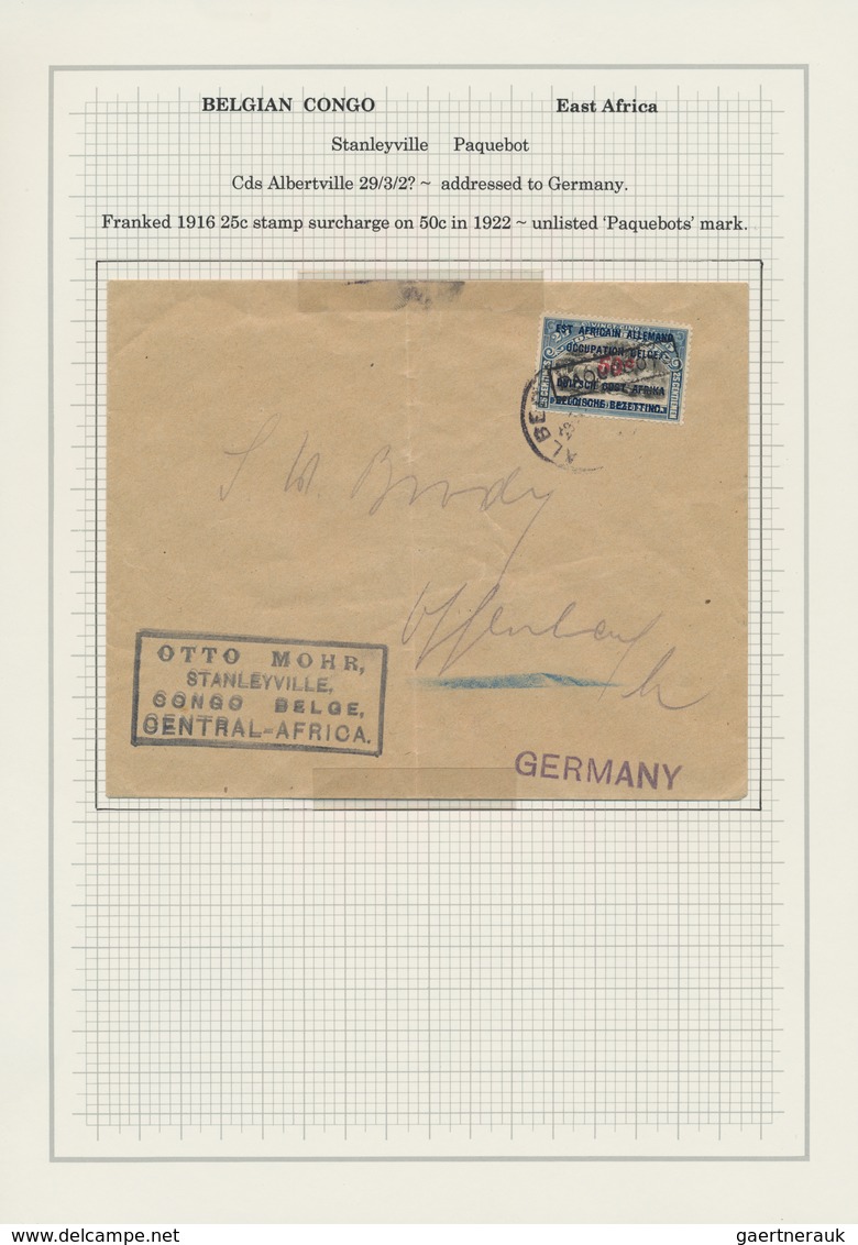 Ruanda-Urundi - Belgische Besetzung Deutsch-Ostafrika: 1916/1924, Interesting And Valuable Collectio - Collections