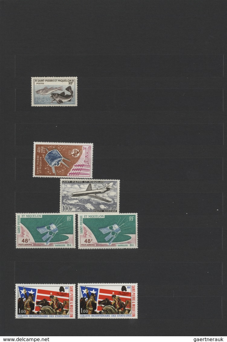 St. Pierre Und Miquelon: 1938/1999, MNH Accumulation In A Stockbook Incl. A Good Section 1990s. - Andere & Zonder Classificatie