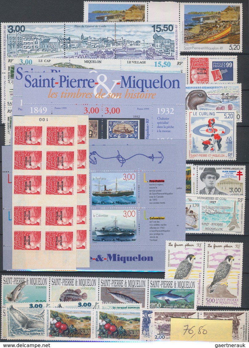 St. Pierre Und Miquelon: 1986/2012, MNH Collection/accumulation In Three Albums And On Loose Album P - Altri & Non Classificati