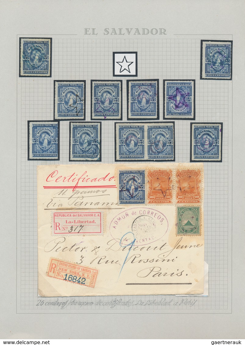 El Salvador: 1887/1898, Specialised Collectiom On Pages Including Many Seebeck Issues. Please View. - Salvador