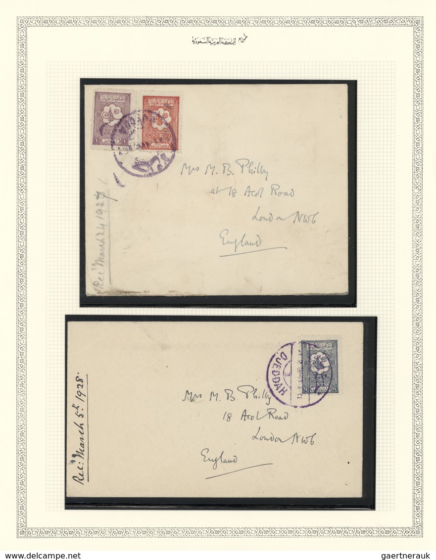 Saudi-Arabien: 1910-70, Collection in large album starting Saudi Occupation of Yemen 1934 with two p