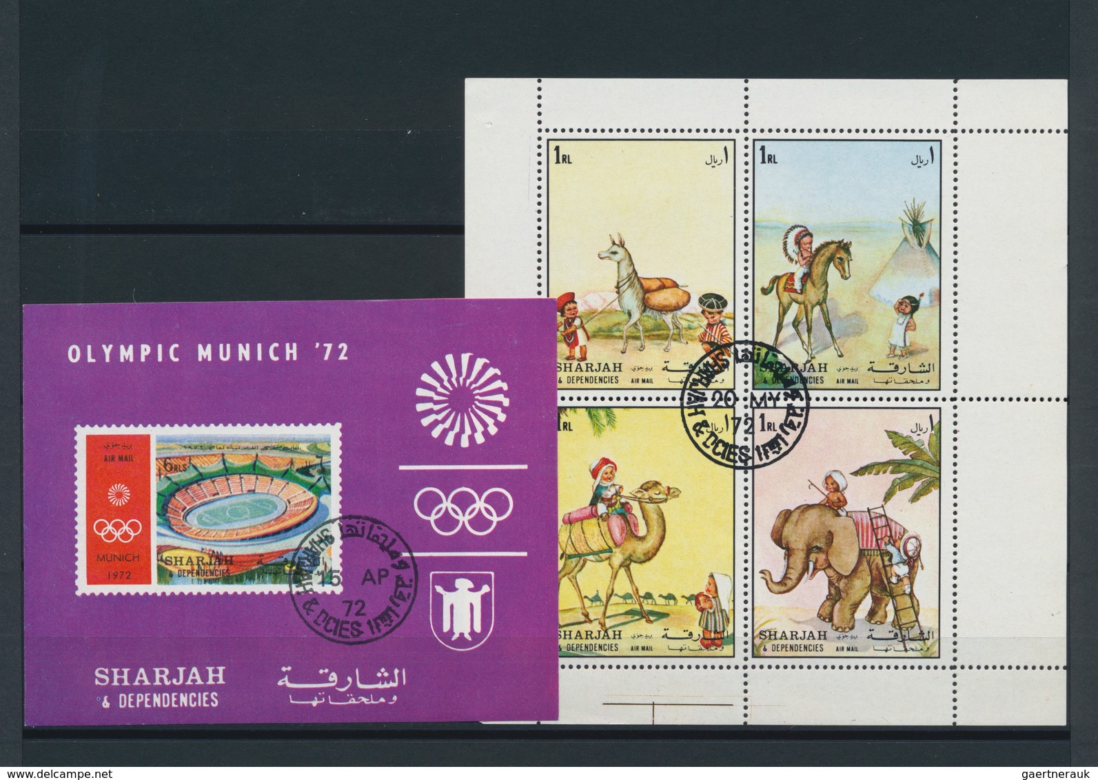 Schardscha / Sharjah: 1969/1972 (ca.), huge accumulation of tens of thousands of souvenir, minature