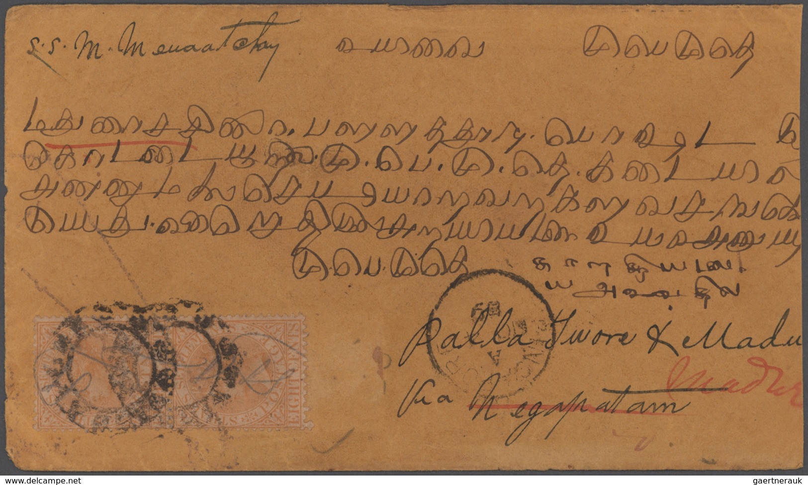 Singapur: 1880's-1950's: About 1500-1600 Covers Used In Singapore And Franked By Straits Settlements - Singapore (...-1959)