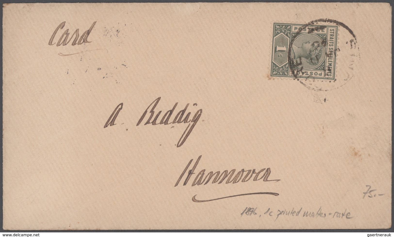 Singapur: 1880's-1950's: About 1500-1600 covers used in Singapore and franked by Straits Settlements