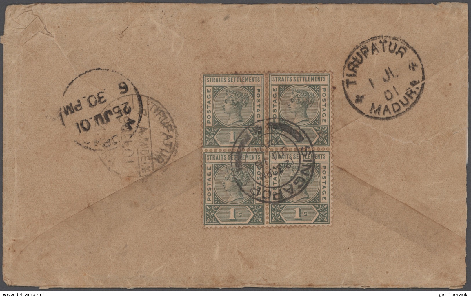 Singapur: 1880's-1950's: About 1500-1600 covers used in Singapore and franked by Straits Settlements