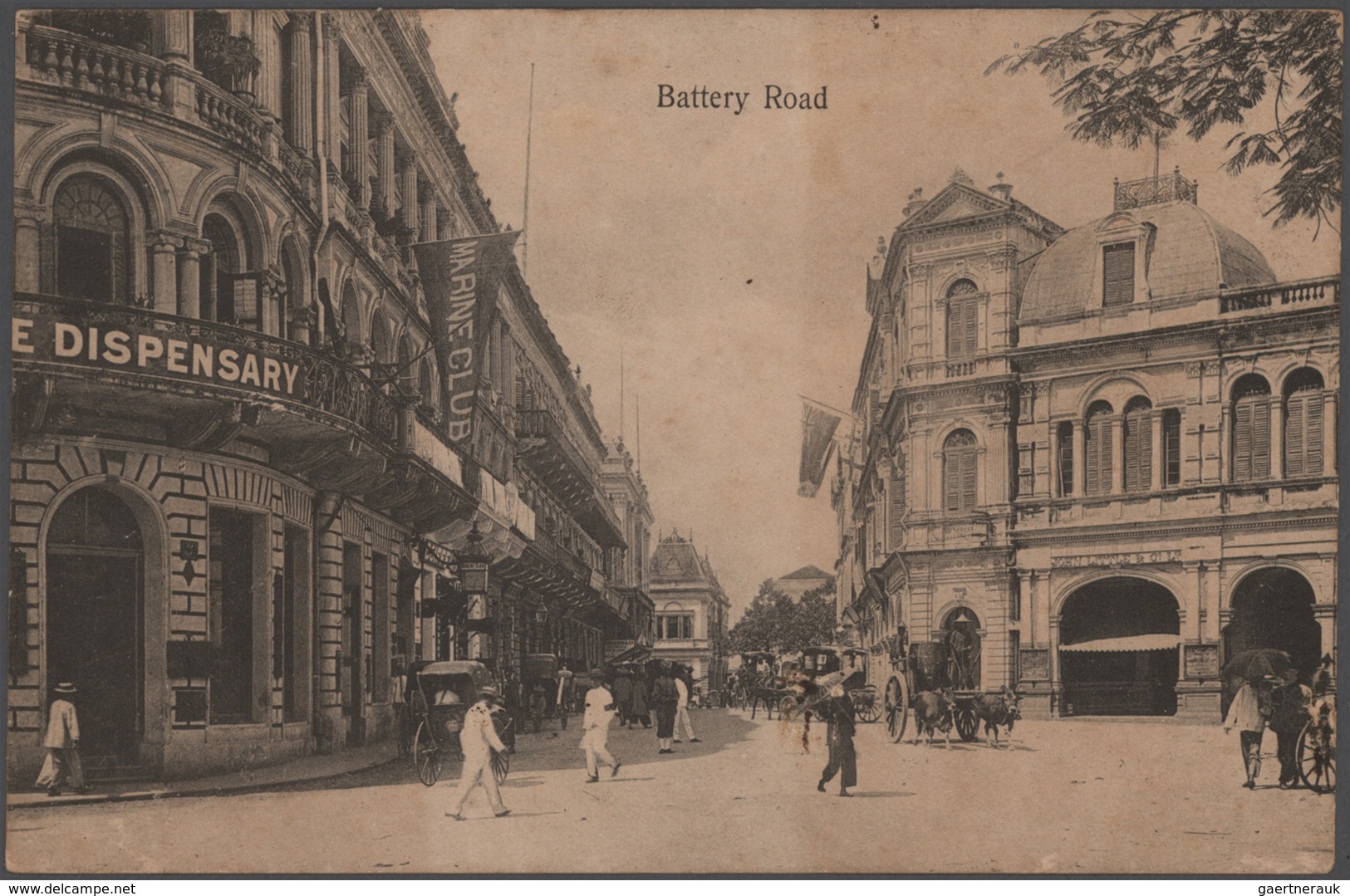 Singapur: 1930's-2000's: Two Big Boxes Filled Up With Hundreds And Hundreds Of Picture Postcards, Wi - Singapore (...-1959)