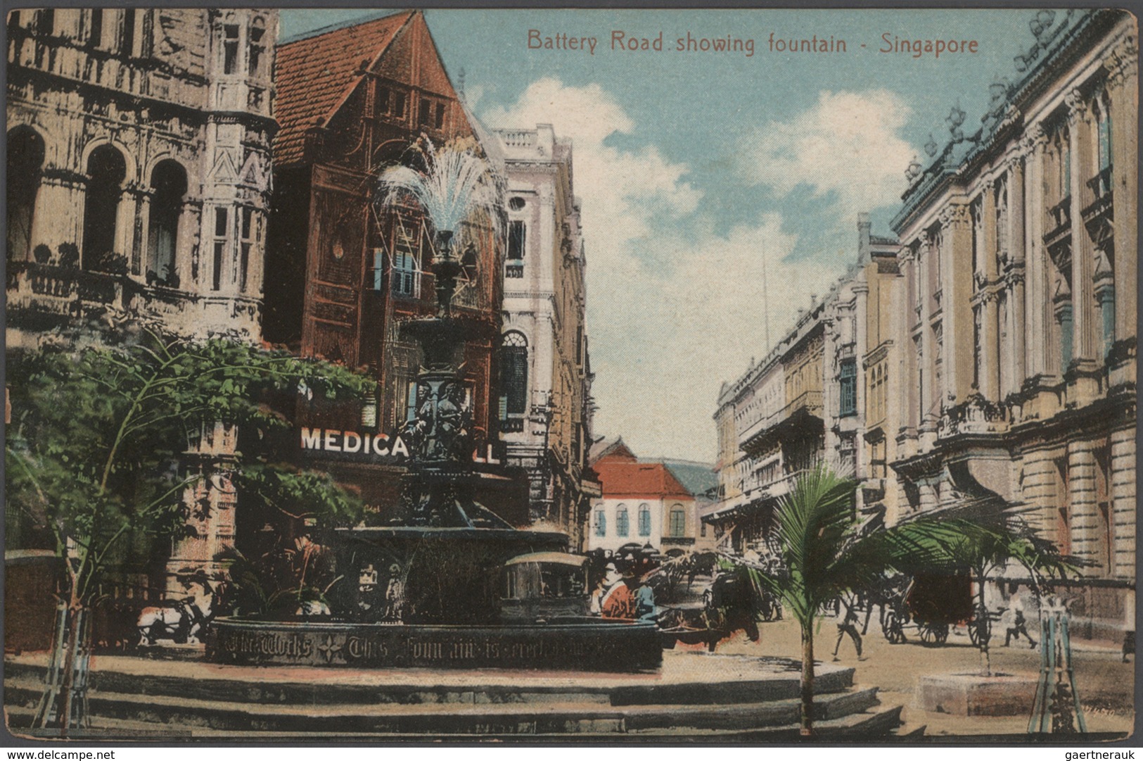 Singapur: 1930's-2000's: Two big boxes filled up with hundreds and hundreds of picture postcards, wi