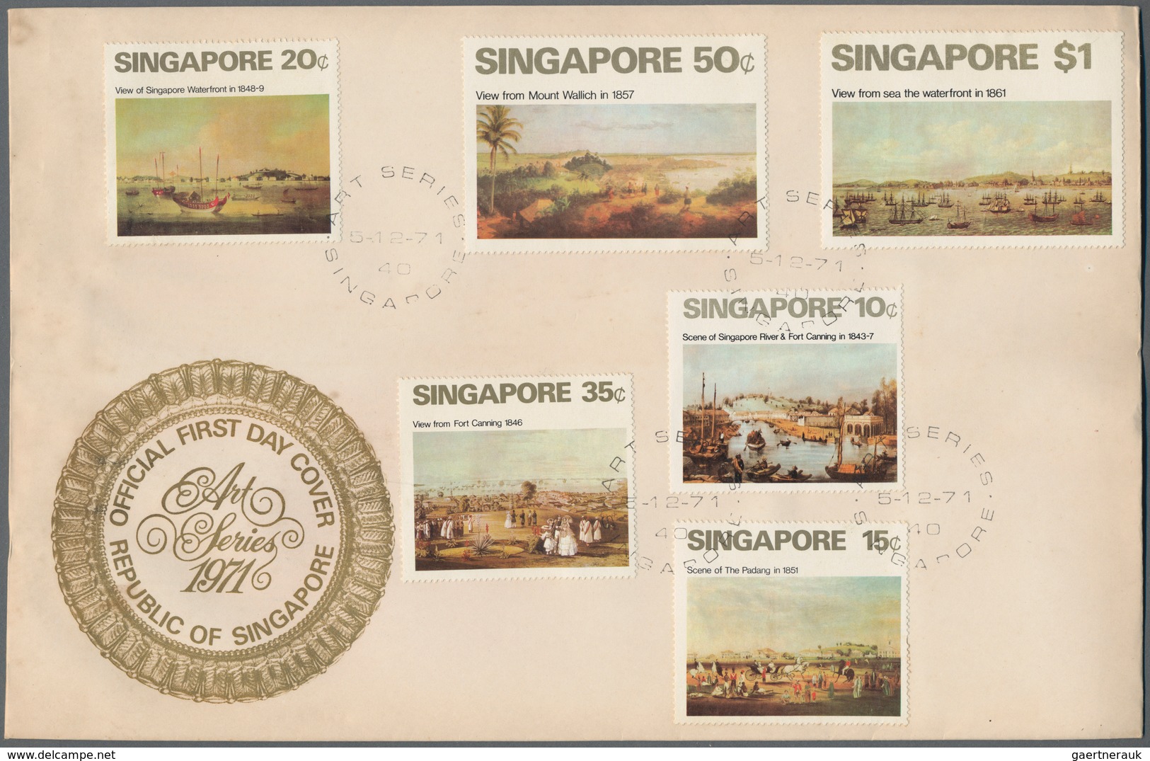 Singapur: 1960-70's (mostly): More Than 600 FDC's Plus Few Covers, In Various Quantitees, With A Lot - Singapore (...-1959)