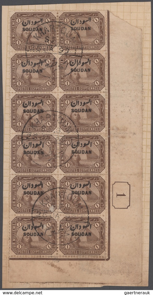 Sudan: 1900/1990 (ca.), Sophisticated Balance On Stockpages/in Glassines/loose Material, Comprising - Sudan (1954-...)