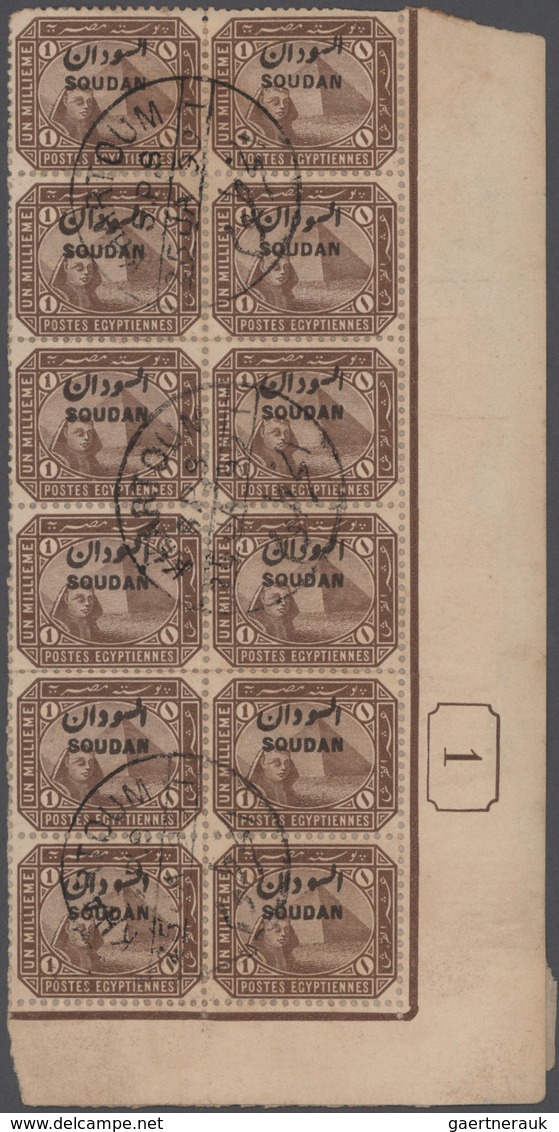Sudan: 1900/1990 (ca.), Sophisticated Balance On Stockpages/in Glassines/loose Material, Comprising - Soedan (1954-...)