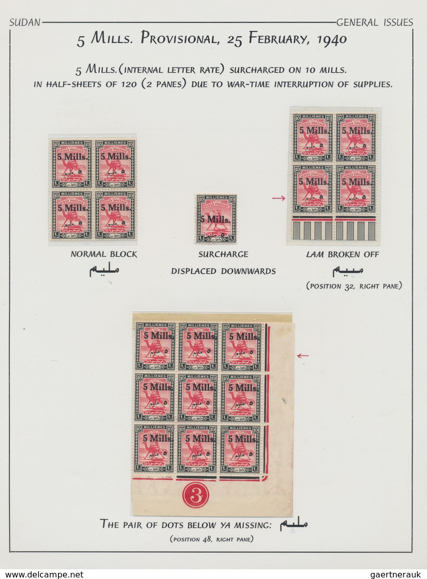 Sudan: 1935/1952 Ca., Interesting Mint/used Collection With More Than 350 Stamps On Exhibition Pages - Soedan (1954-...)