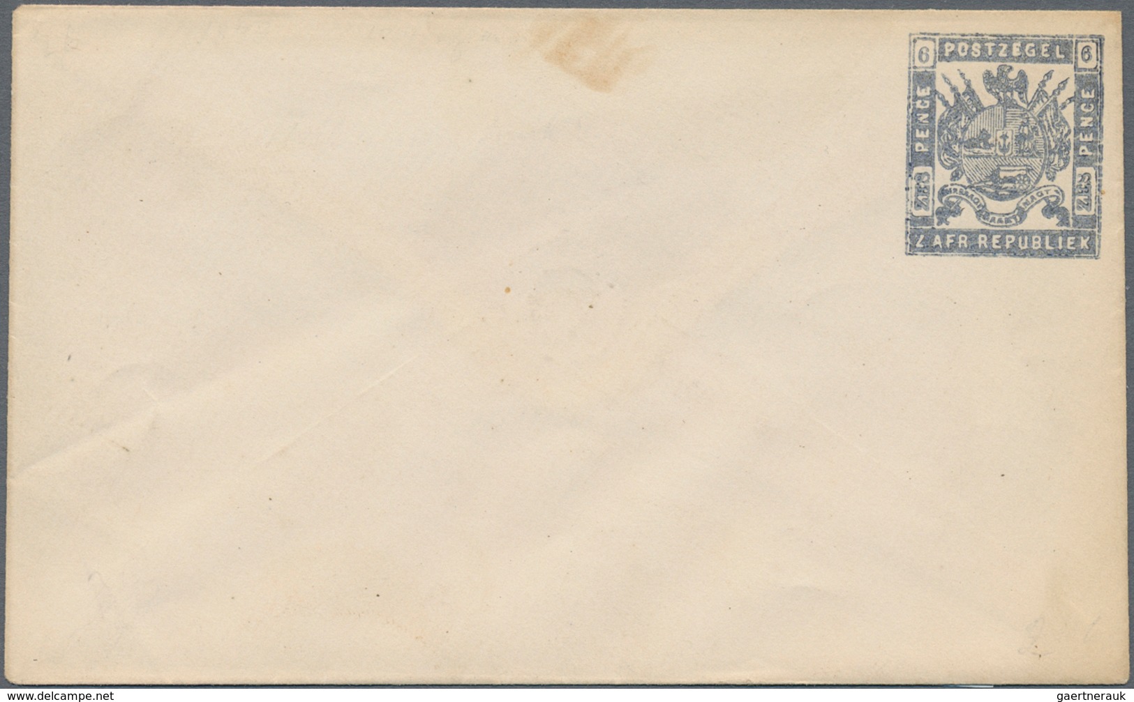 Transvaal - Ganzsachen: 1867 (ca.), Two Unused Postal Stationery Envelopes, U1 Once And U2a In Good - Transvaal (1870-1909)