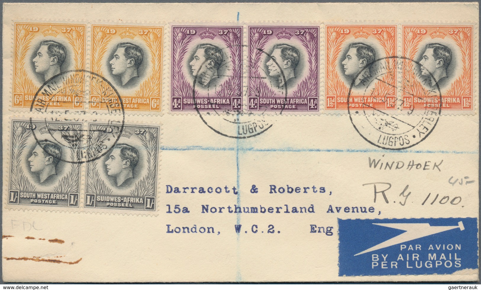 Südafrika: 1890's-1950's: More Than 220 Covers, Postcards, Picture Postcards And Postal Stationery I - Oblitérés