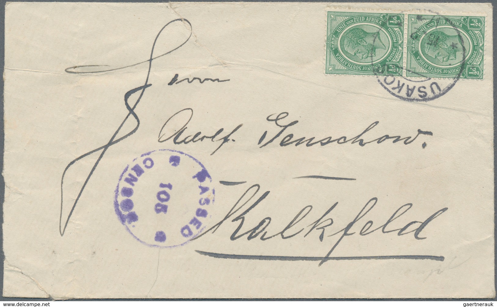 Südafrika - Stempel: 1916/1918 (ca.), More Than 40 Cards And Covers With Interesting Postmarks Inclu - Otros & Sin Clasificación