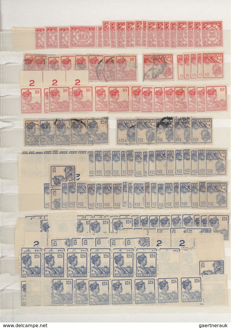 Surinam: 1914/1980 (ca.), Comprehensive, Mainly Mint Accumulation In Two Well Filled Stockbooks, Com - Surinam ... - 1975