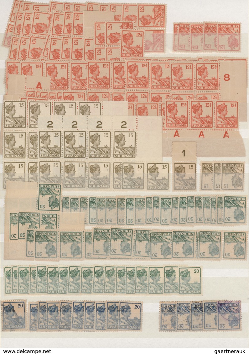 Surinam: 1914/1980 (ca.), Comprehensive, Mainly Mint Accumulation In Two Well Filled Stockbooks, Com - Surinam ... - 1975