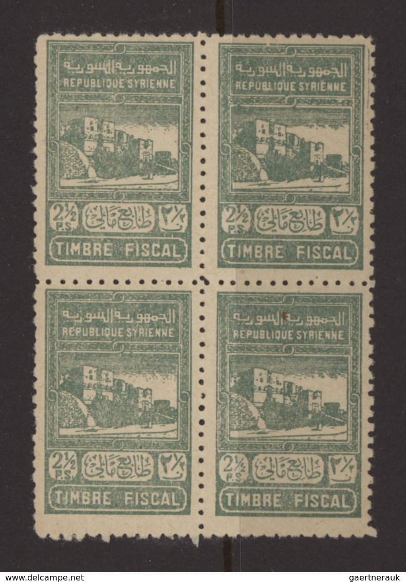 Syrien: 1919-1980, Album containing imperf pairs and proofs, early issues with handstamped overprint