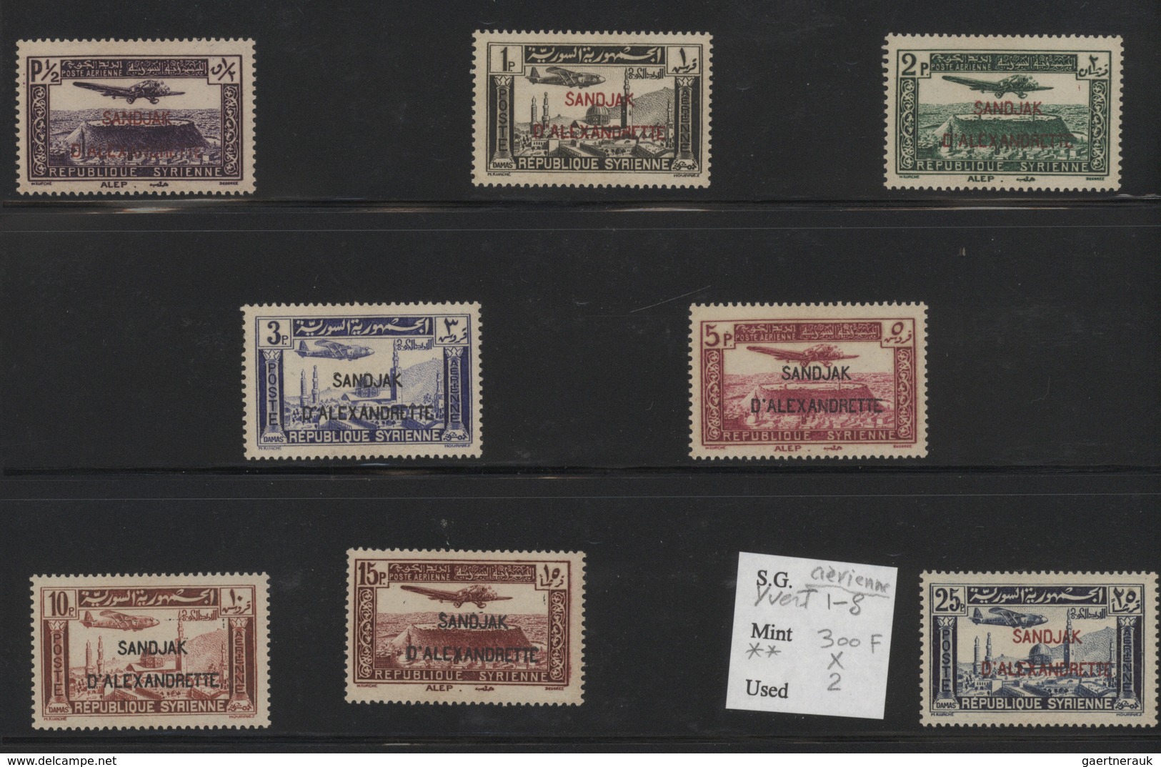 Syrien: 1919-1980, Album containing imperf pairs and proofs, early issues with handstamped overprint