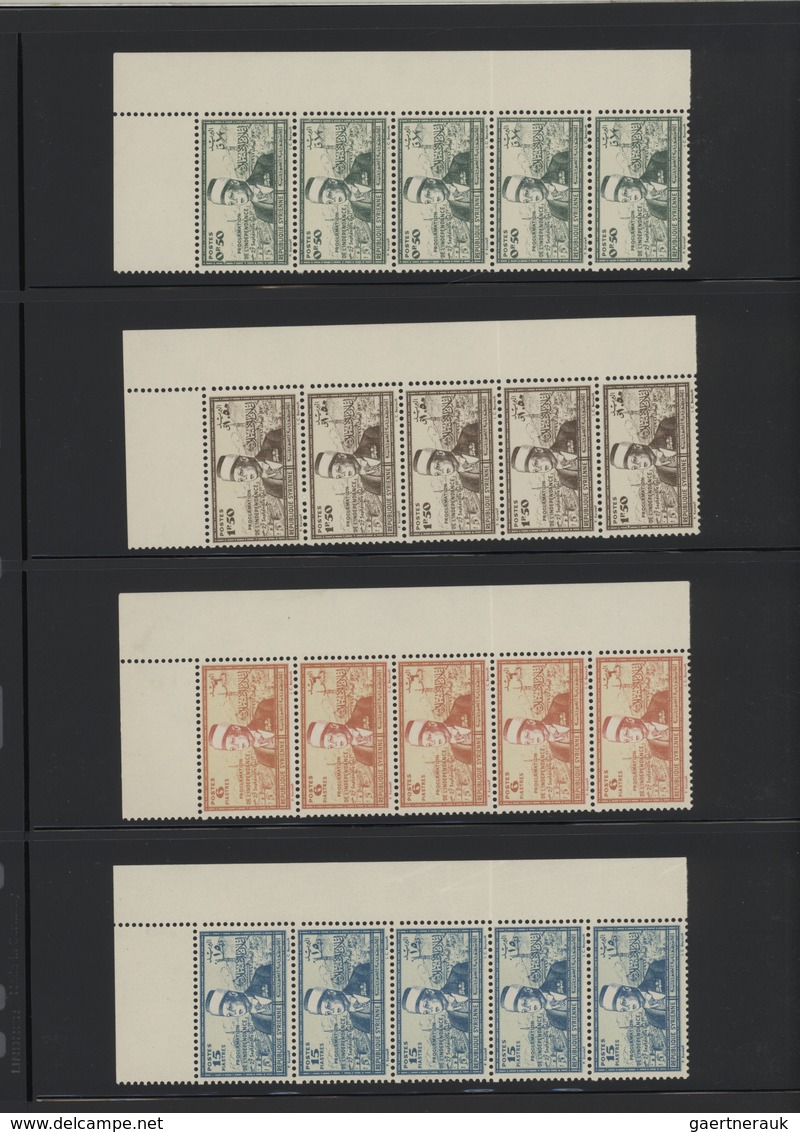 Syrien: 1930-1975, Mint stock in large album with sheets and blocks, including early air mails, over