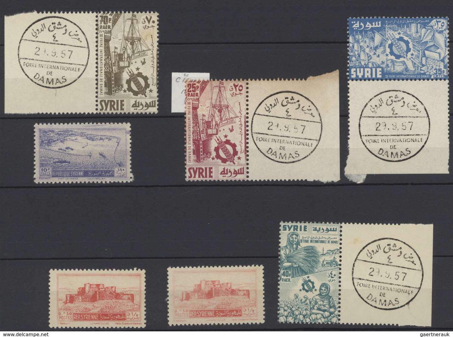 Syrien: 1930-50, Stock Of Imperf Issues In Large Album Including Air Mails, Many Imperfs In Pairs, M - Siria