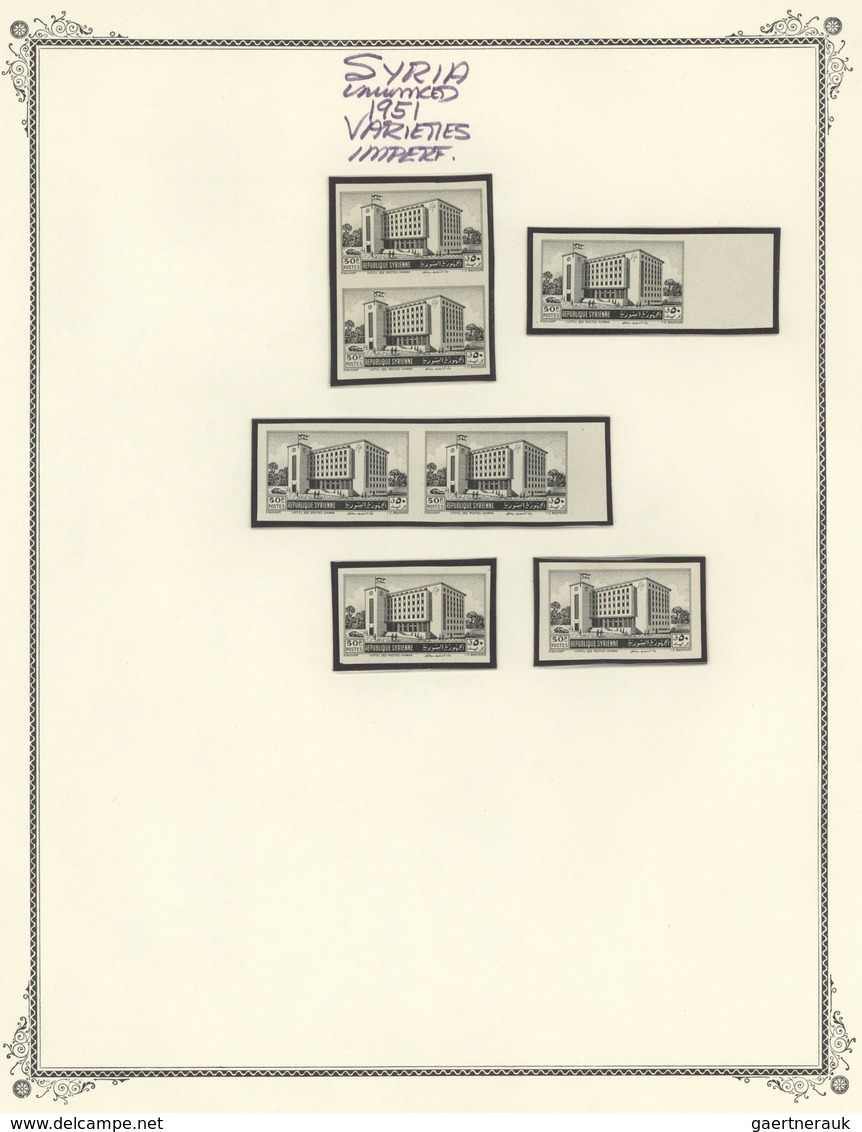 Syrien: 1946/1958, Mint Collection On Album Pages, Well Collected Throughout, Also Incl. Apprx. 90 I - Siria