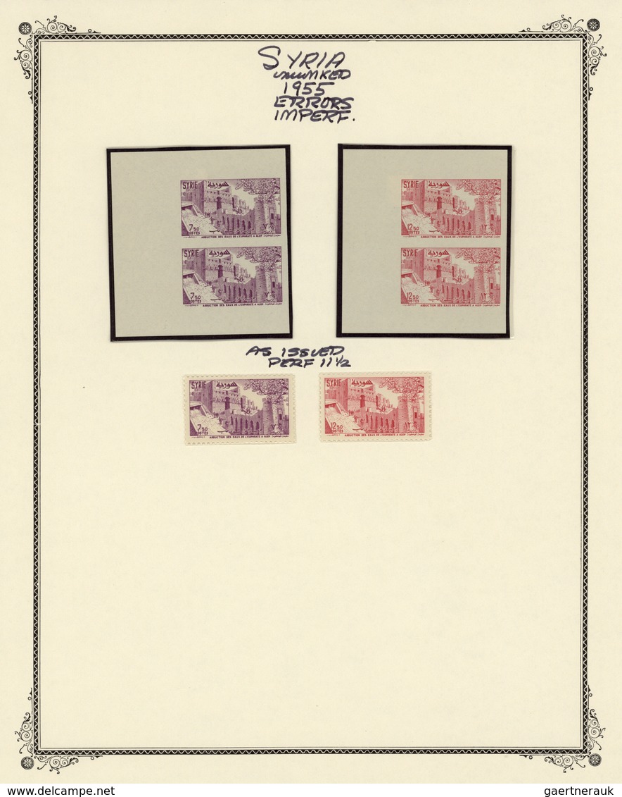 Syrien: 1946/1958, Mint Collection On Album Pages, Well Collected Throughout, Also Incl. Apprx. 90 I - Siria