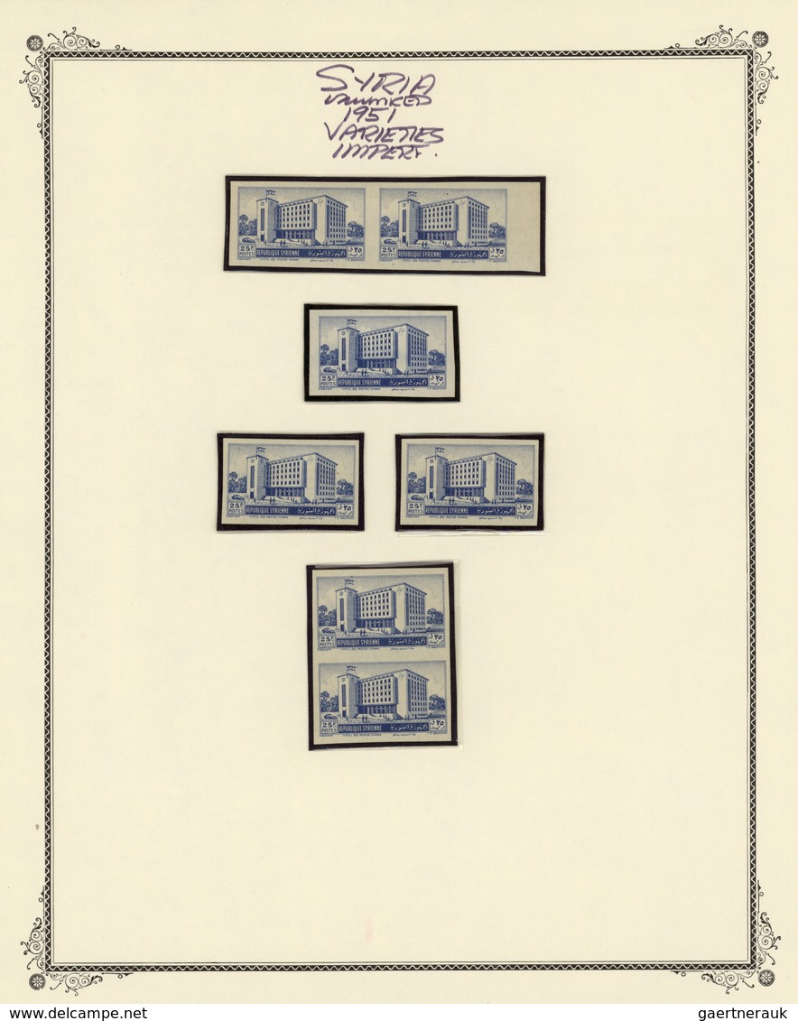 Syrien: 1946/1958, mint collection on album pages, well collected throughout, also incl. apprx. 90 i