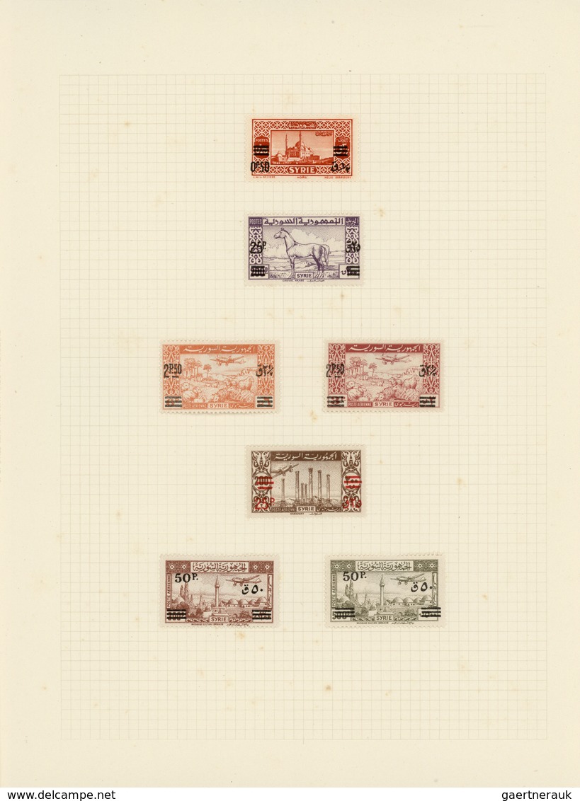 Syrien: 1946/1958, mint collection on album pages, well collected throughout, also incl. apprx. 90 i