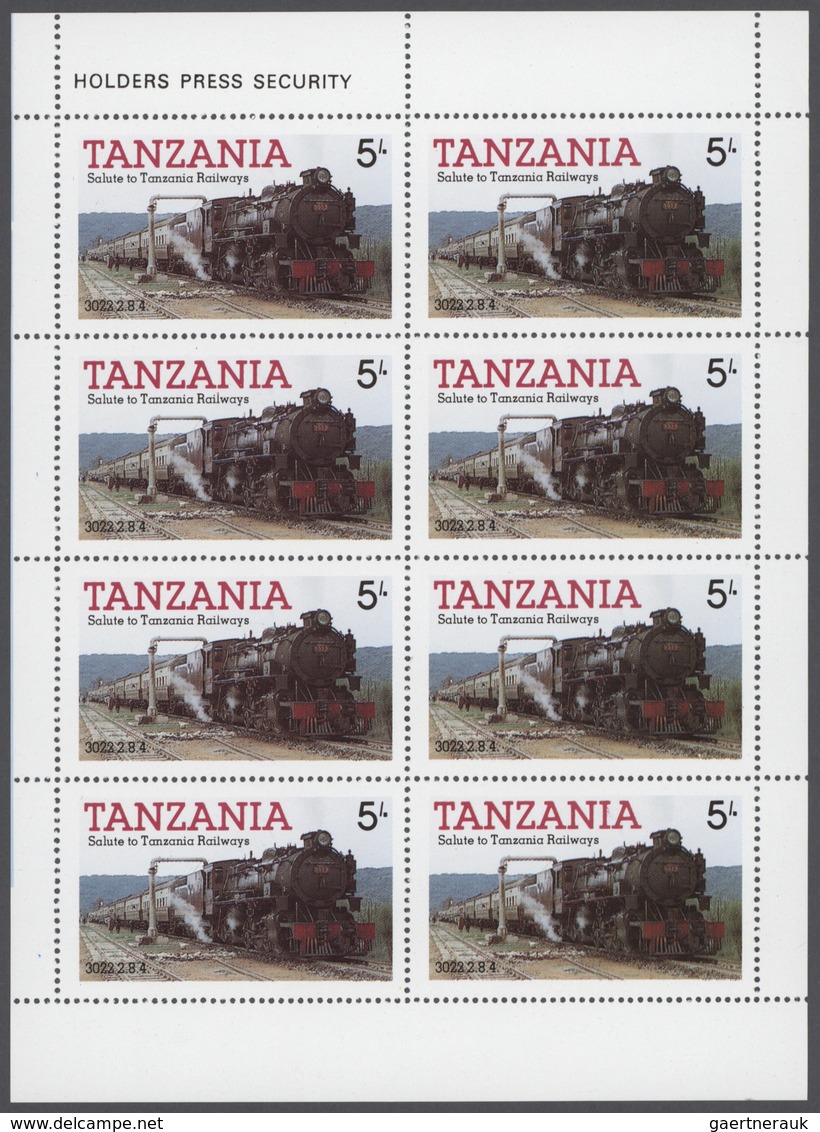 Tansania: 1985/1987, Big Investment Accumulation Of Full Sheets, Part Sheets And Souvenir Sheets. Va - Kenya, Uganda & Tanzania