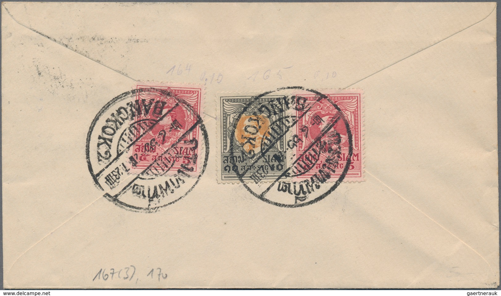 Thailand: 1899/1948, Lot Covers (13) Mint And Mostly Used Stationery (19), Inc. 1894 Unissued Design - Thailand