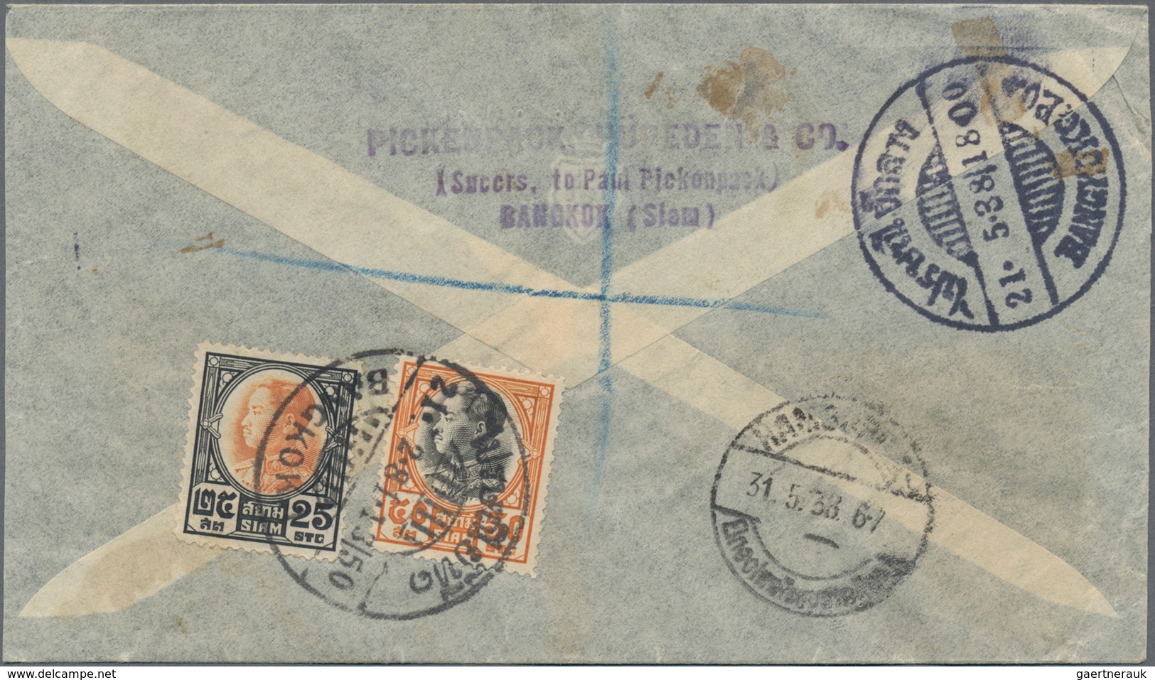 Thailand: 1899/1948, Lot Covers (13) Mint And Mostly Used Stationery (19), Inc. 1894 Unissued Design - Thaïlande