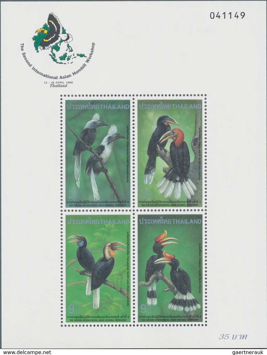 Thailand: 1996/1999 (ca.), Stock Of Complete Sets, Booklets And Mainly Souvenir Sheets MNH Covering - Tailandia