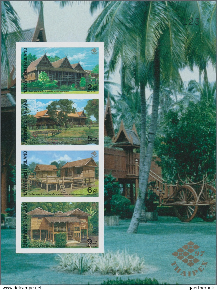 Thailand: 1996/1999 (ca.), Stock Of Complete Sets, Booklets And Mainly Souvenir Sheets MNH Covering - Tailandia