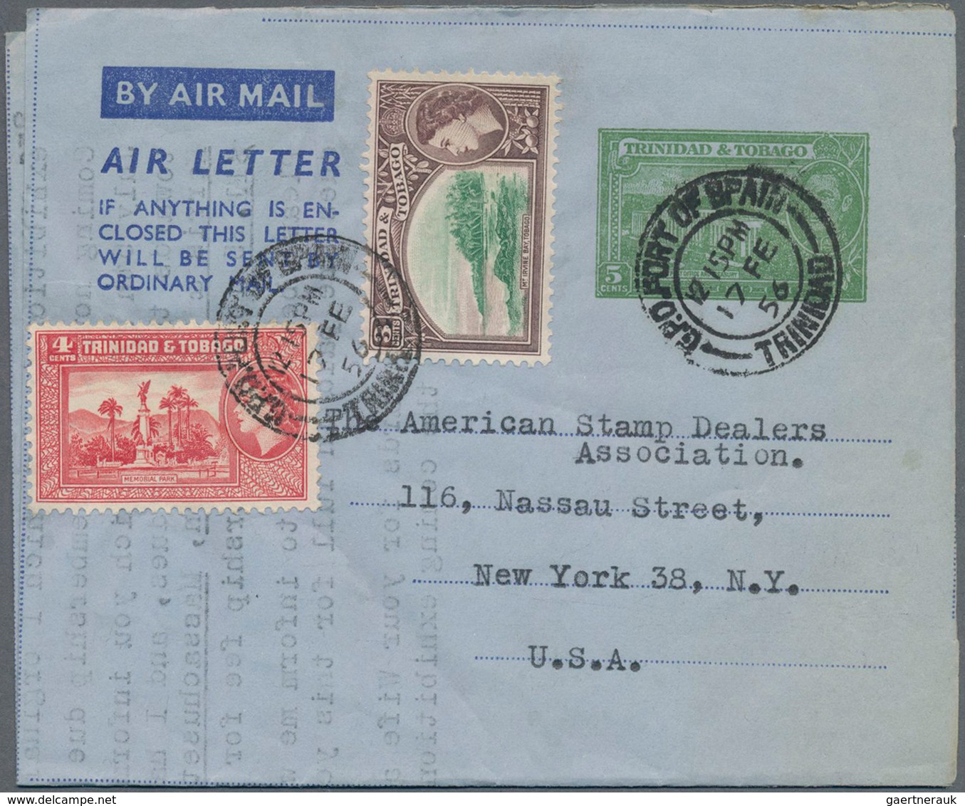 Trinidad Und Tobago: 1950/81 (ca.), Approx. 560 Pieces Of Covers And Air Letter Stationeries, Includ - Trindad & Tobago (1962-...)