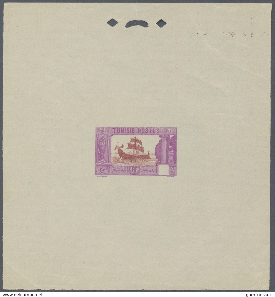 Tunesien: 1906/1982, almost exclusively up to 1955 (French period), collection of apprx. 326 EPREUVE