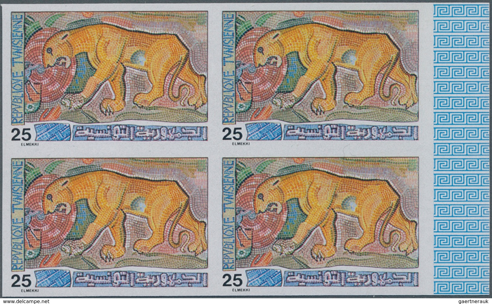Tunesien: 1973/1985, Lot Of 14.735 IMPERFORATE (instead Of Perforate) Stamps And Souvenir Sheets MNH - Oblitérés