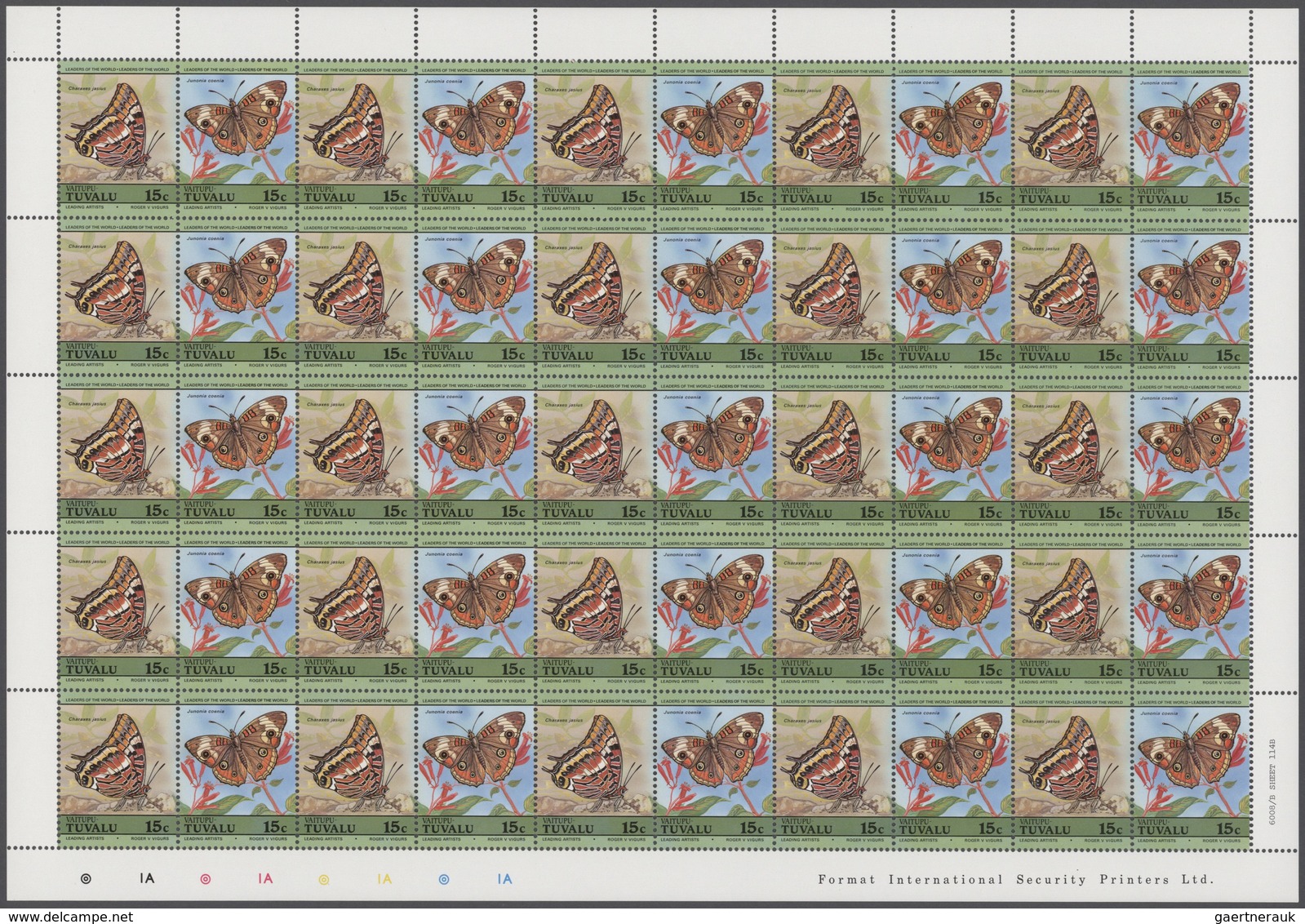 Tuvalu: 1981/1985, Tuvalu + Nanumaga And Vaitupu, Big Investment Accumulation Of Full Sheets, Part S - Tuvalu