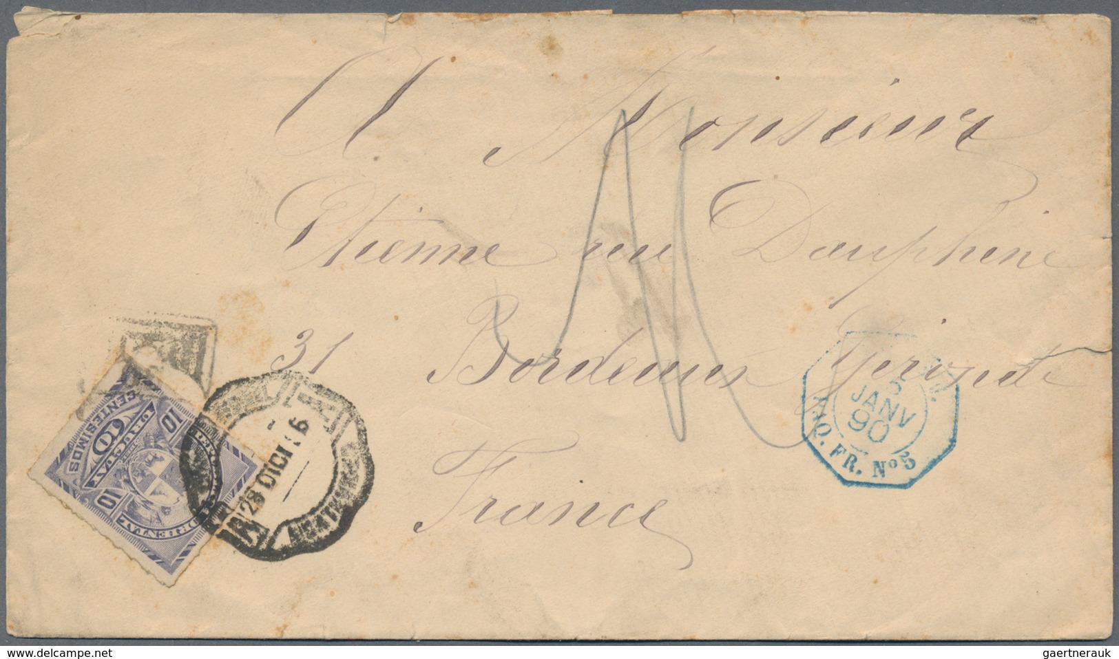 Uruguay: 1869/1976, Interesting Lot Of Approx. 90 Covers Including Some Early Letters To Europe. Mix - Uruguay