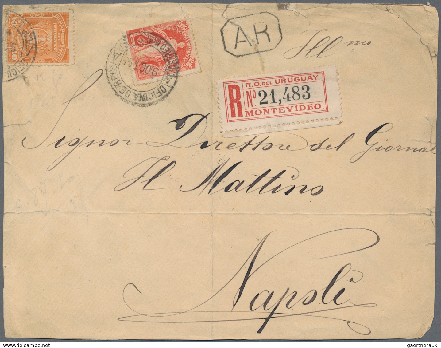 Uruguay: 1869/1976, Interesting Lot Of Approx. 90 Covers Including Some Early Letters To Europe. Mix - Uruguay