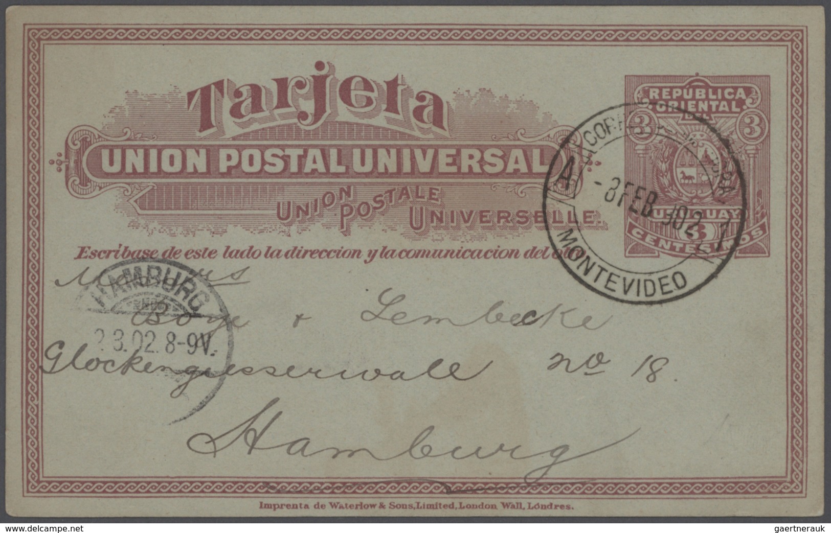 Uruguay: 1880/1957 (ca.), Covers (26) And Mostly Used Stationery (6), To Be Inspected. (ex Weserland - Uruguay