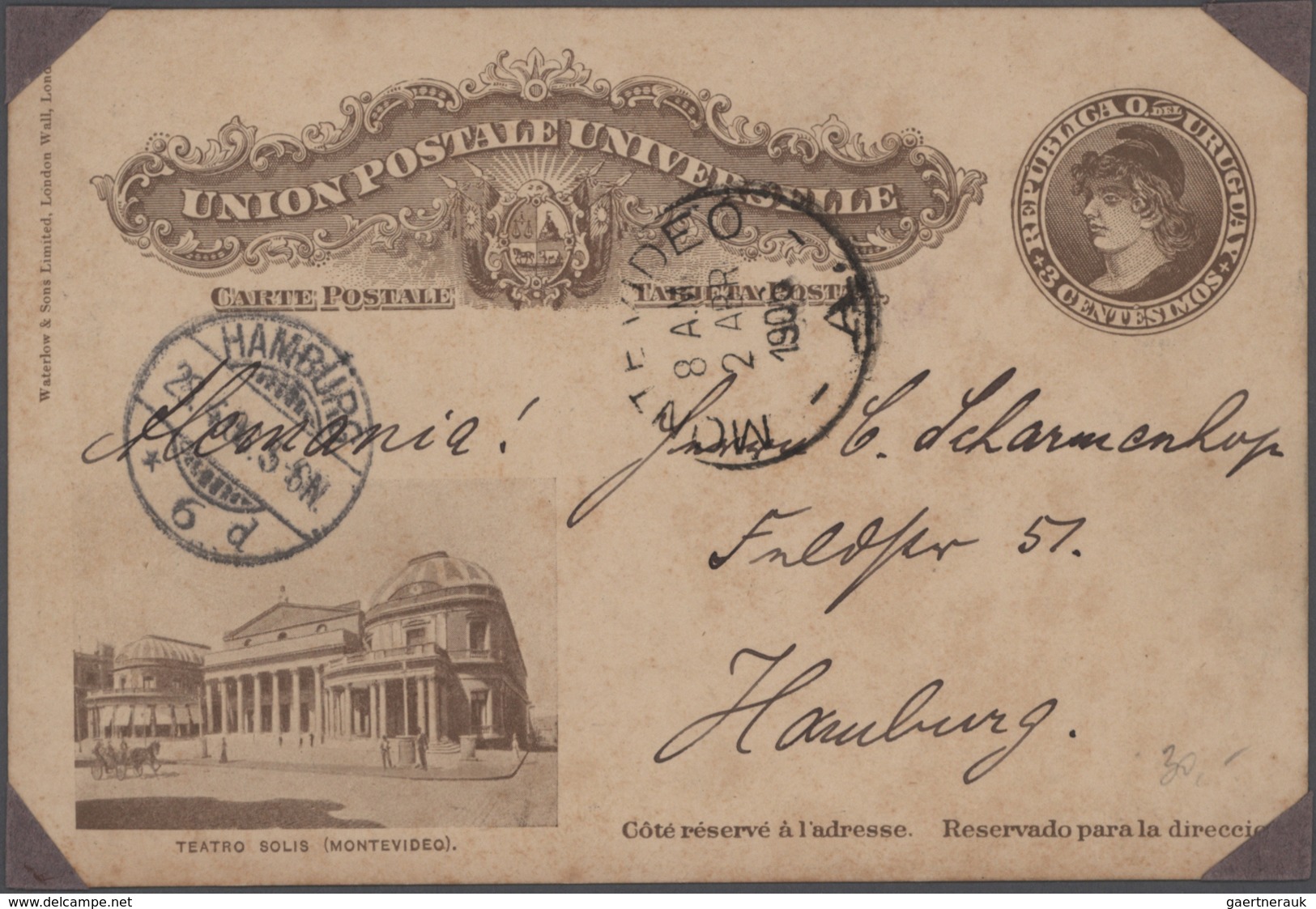 Uruguay: 1880/1957 (ca.), covers (26) and mostly used stationery (6), to be inspected. (ex Weserland