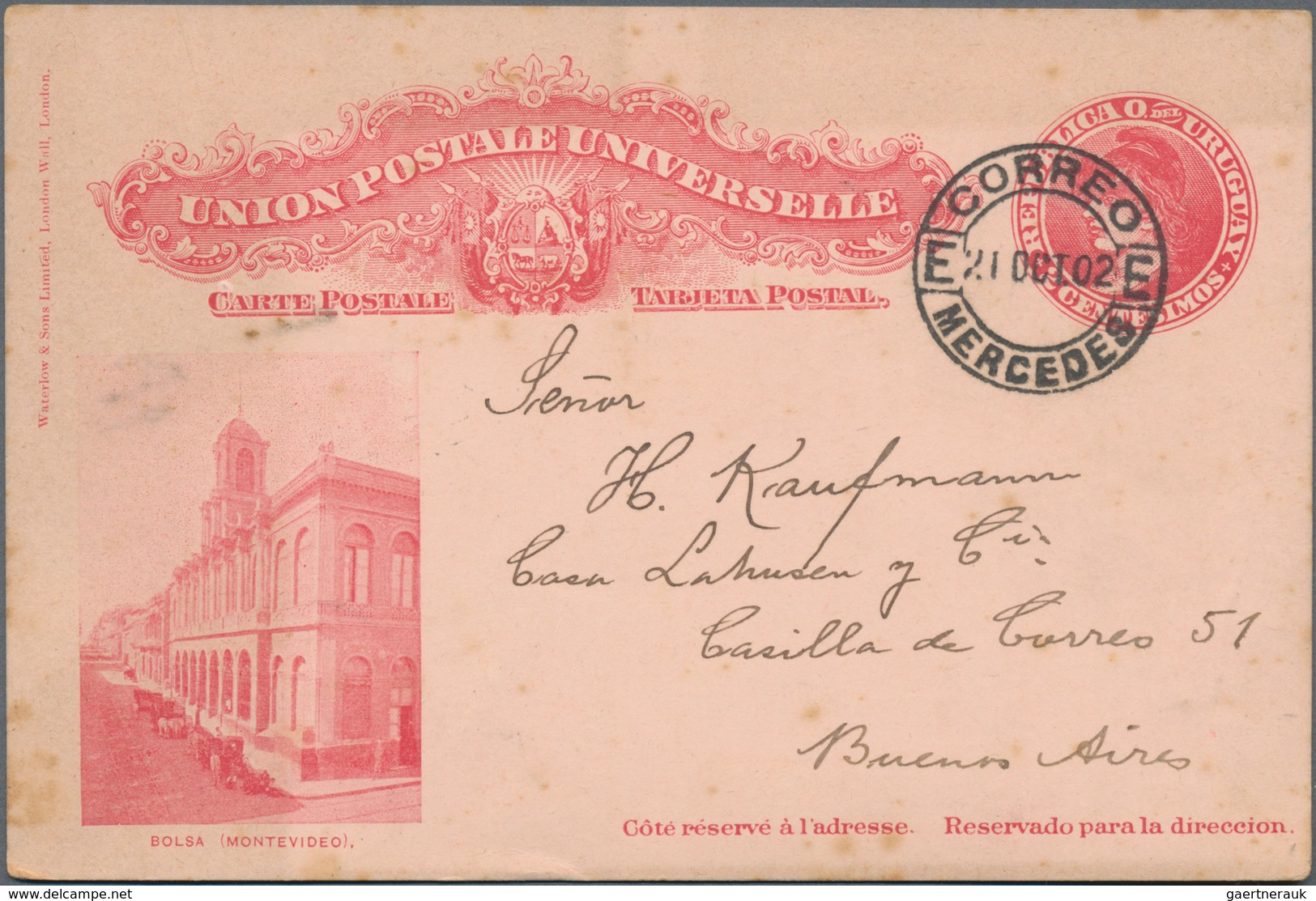 Uruguay: 1885/1907, 26 Covers And Cards From Different Towns In Uruguay Mostly Sent To Argentina Con - Uruguay