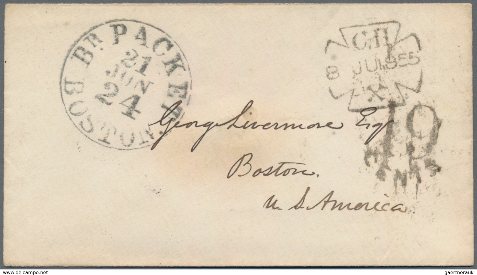 Vereinigte Staaten Von Amerika - Vorphila / Stampless Covers: 1835/49, Accumulation Of Approx. 90 St - …-1845 Voorfilatelie